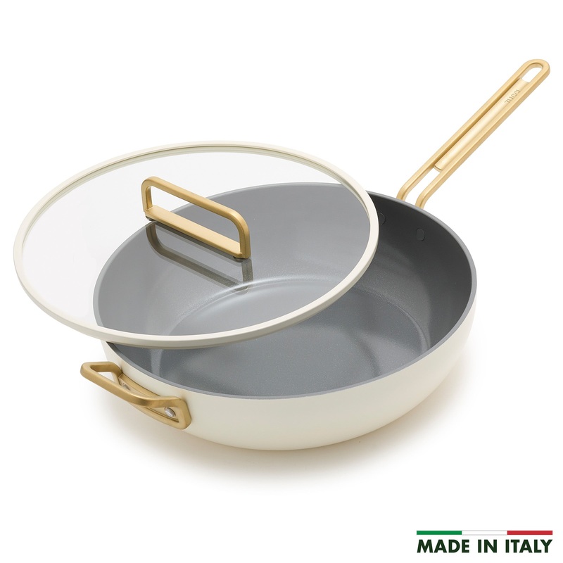 Stanley Tucci Ceramic Nonstick 6.5-Quart Essential Stanley Pan | Carrara White