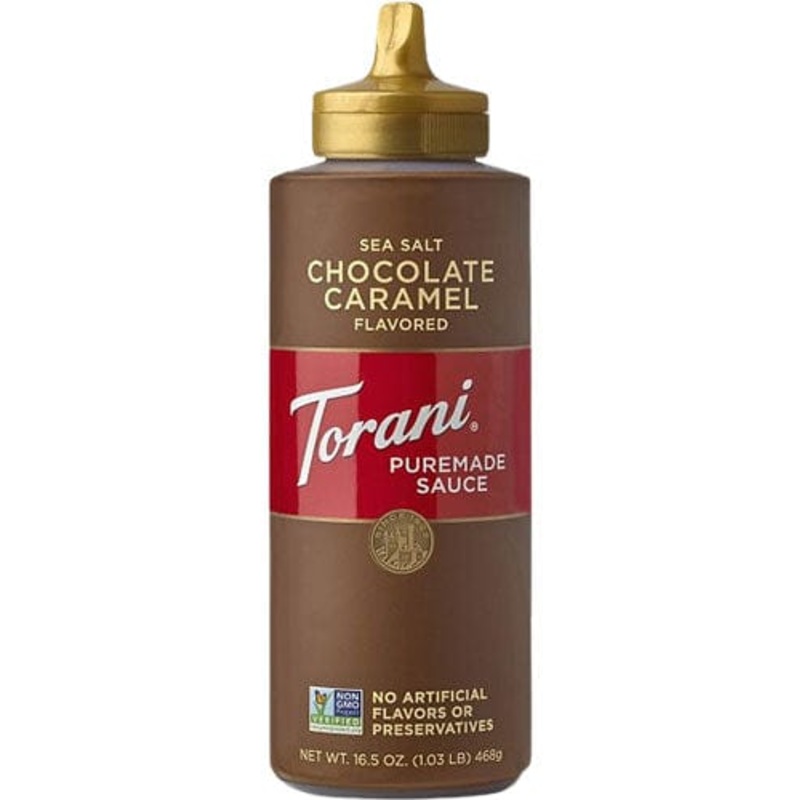 Torani Puremade Sea Salt Chocolate Caramel Sauce 16.5 oz