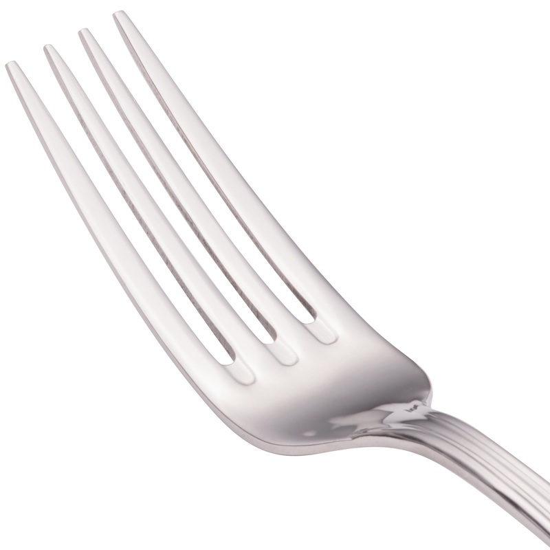 Walco 9705 Prim 7 5/8″ 18/10 Stainless Steel Extra Heavy Weight Dinner Fork – 12/Pack