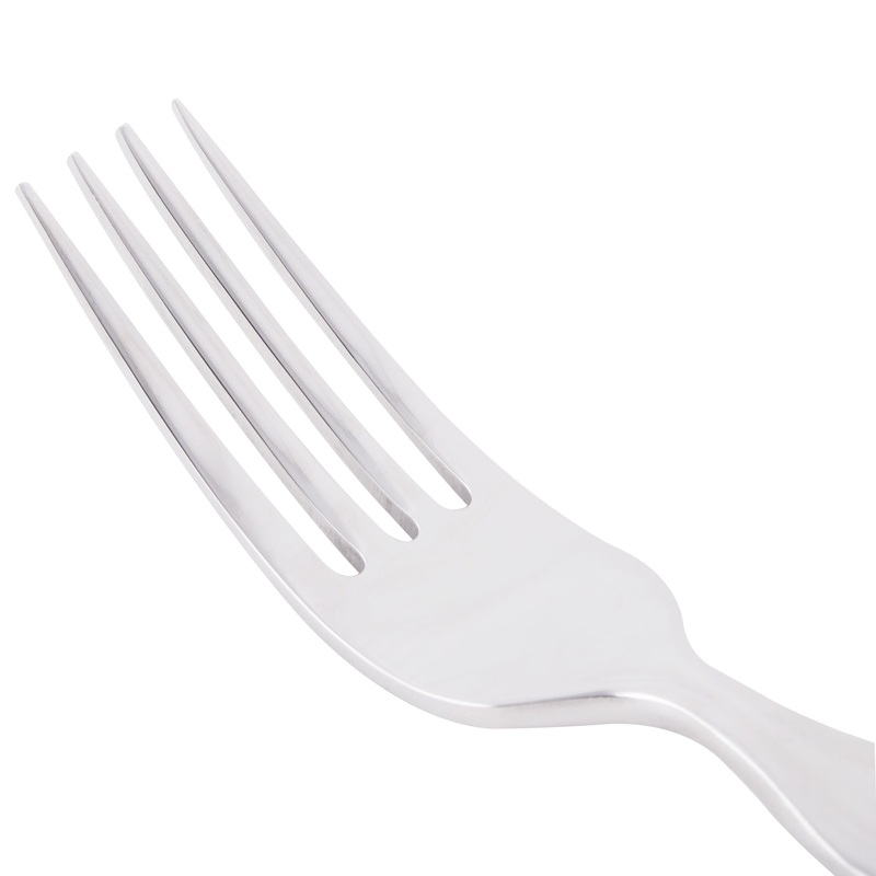 World Tableware 969 030 Madison 7 3/4″ 18/8 Stainless Steel Extra Heavy Weight Dessert Fork – 12/Pack