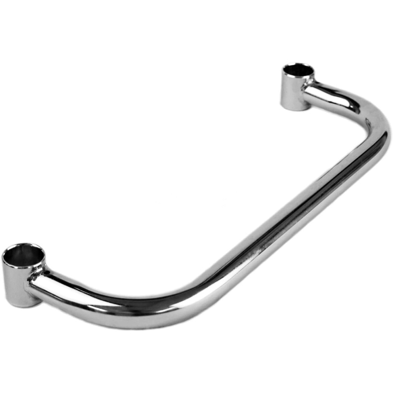 Cart Extended Handle Chrome Plated Iron  for Rolling Cart Steel Service Wheels Metal Storage Trolley Mobile Utility Kitchen Carts
