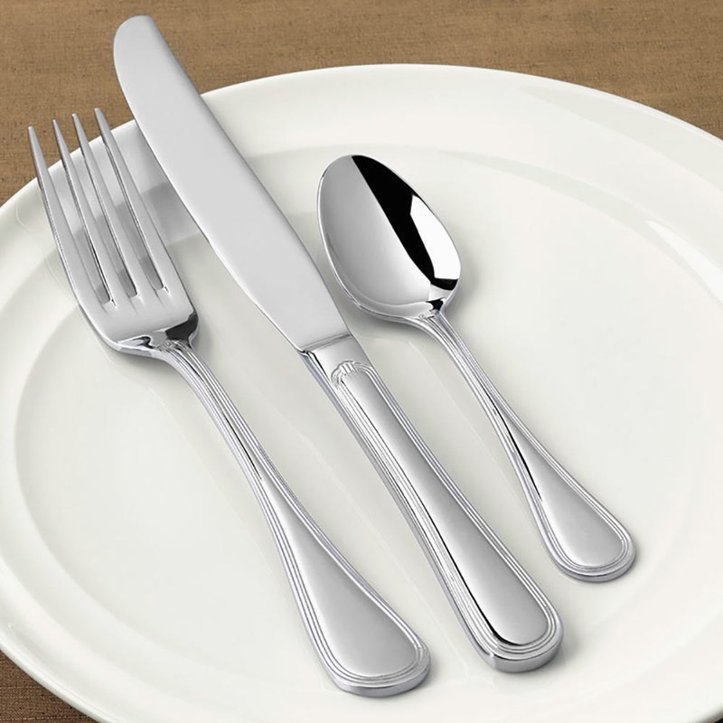 World Tableware Brandware 160 001 Geneva 6″ 18/0 Stainless Steel Medium Weight Teaspoon – 12/Pack