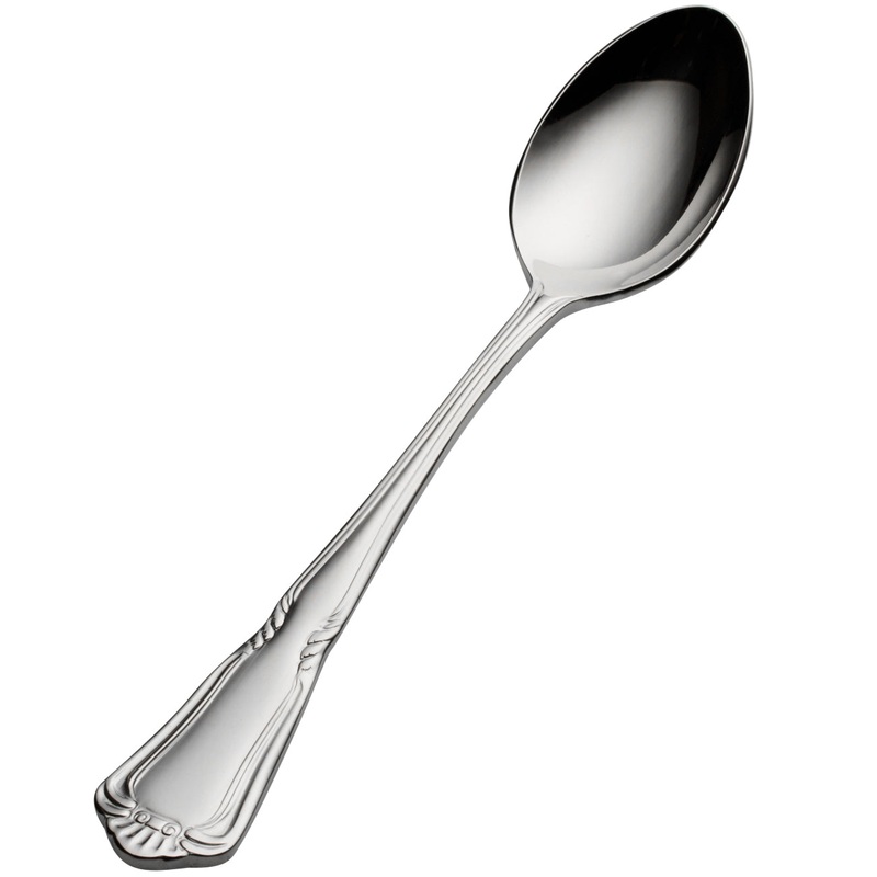 Bon Chef S1500 Sorento 6 3/8″ 18/10 Stainless Steel Extra Heavy Weight Teaspoon – 12/Pack