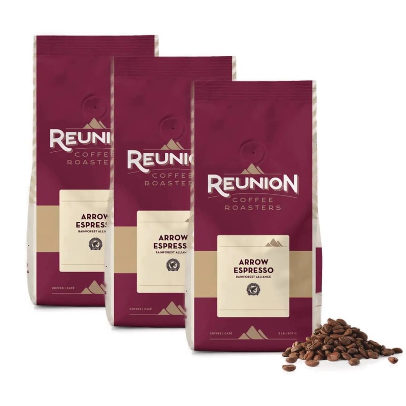 Reunion Island Espresso Barlino / Arrow Espresso Whole Bean Value Pack (Box of 3)
