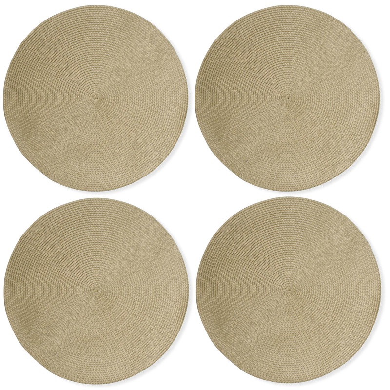 Round Woven Placemat – Natural