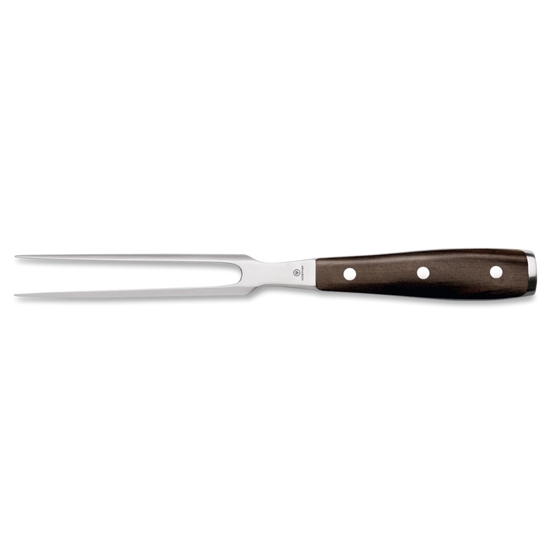 Wusthof Ikon Blackwood – 6″ Straight Meat Fork