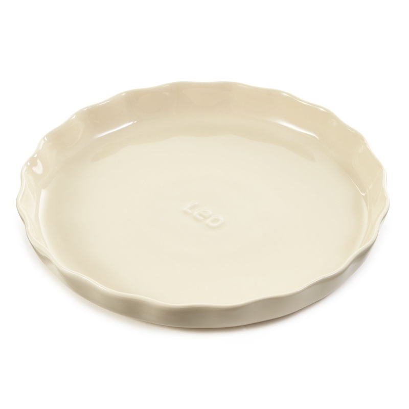 BergHOFF Balance Stone Rippled Pie Dish 11″, 1.59qt., Moonbeam