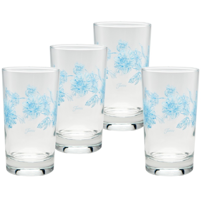 Botanical Floral 7 oz. Floral Juice Glass  Set of 4