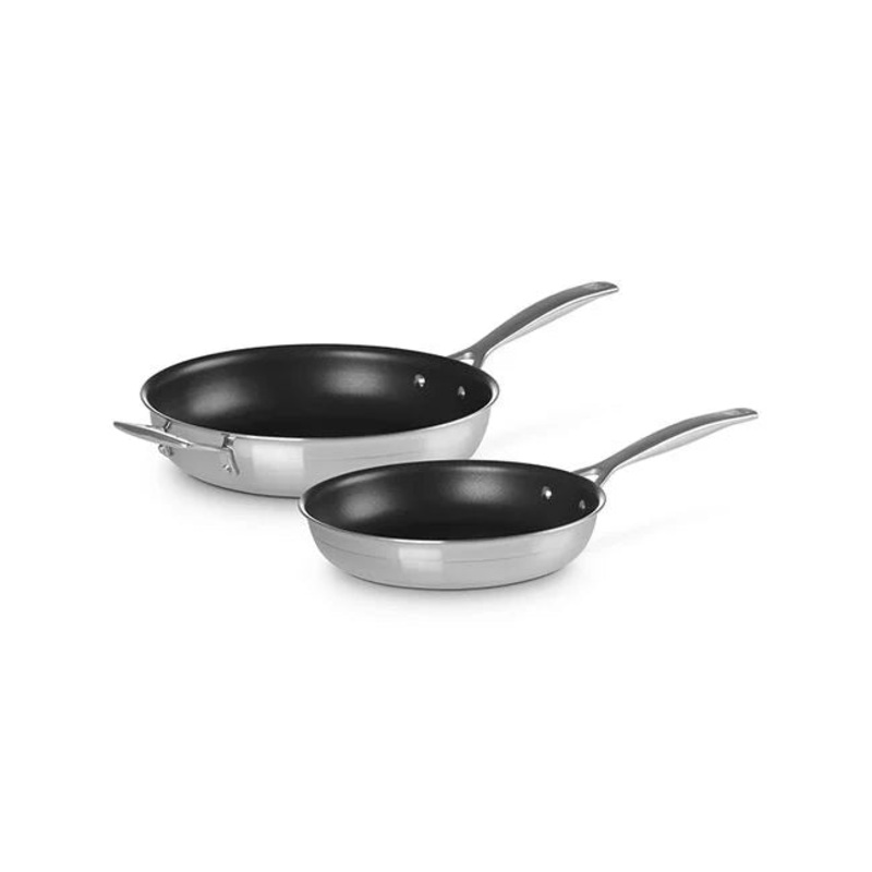 Le Creuset – Classic Stainless Steel 2-Piece Non-Stick Frying Pan Set
