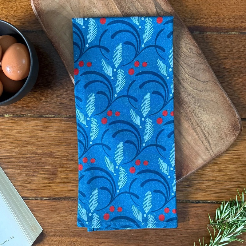 New Wing Studio – Tea Towel Berry Frost