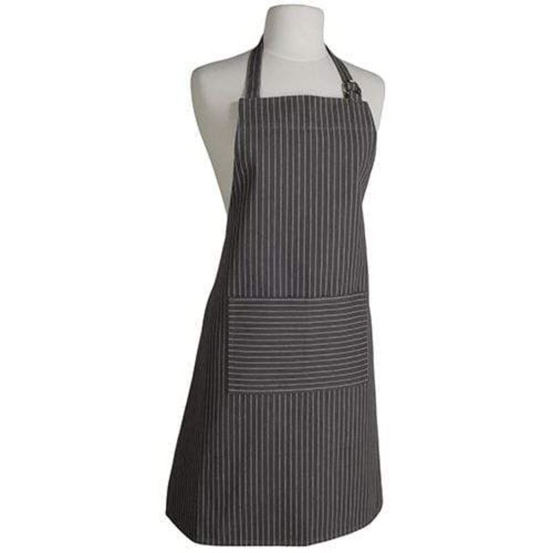 Now Designs Basic Pinstripe Apron – Granite