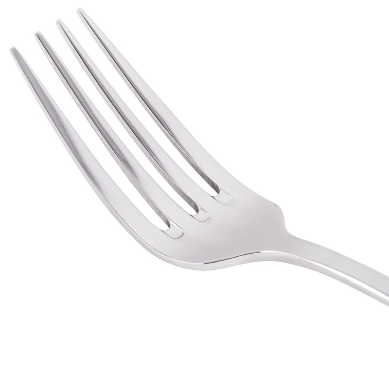 World Tableware 100 039 Baguette II 8 3/8″ 18/8 Stainless Steel Extra Heavy Weight European Dinner Fork – 12/Pack