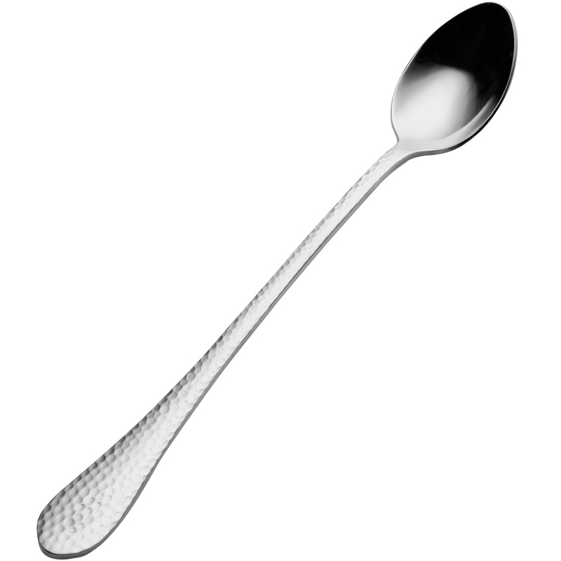 Bon Chef S1202 Reflections 7 3/4″ 18/10 Stainless Steel Extra Heavy Iced Tea Spoon – 12/Pack