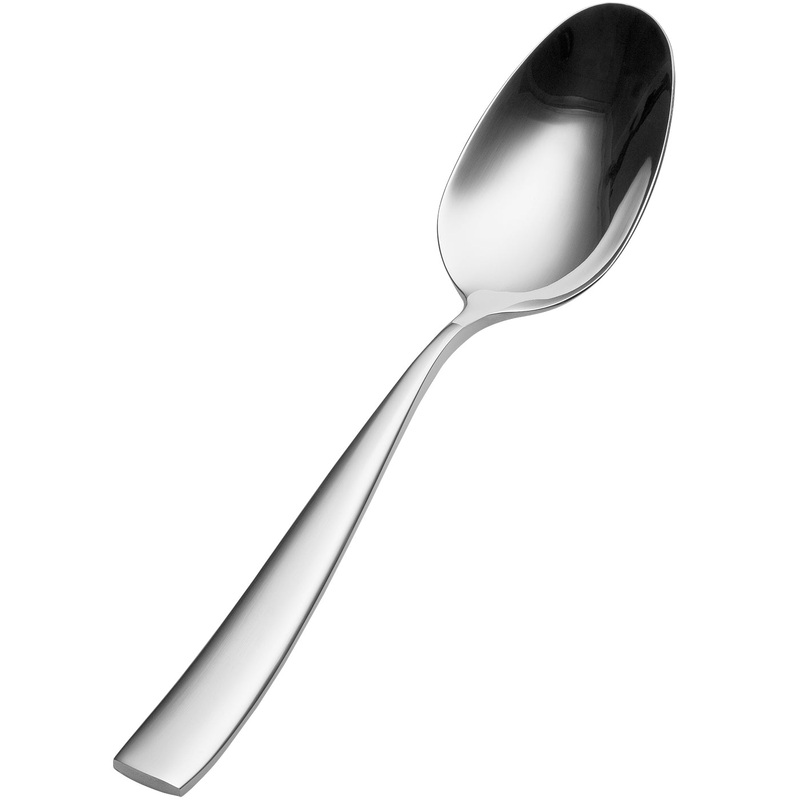 Bon Chef S3004 Manhattan 8 1/2″ 18/10 Stainless Steel Extra Heavy Tablespoon / Serving Spoon – 12/Pack
