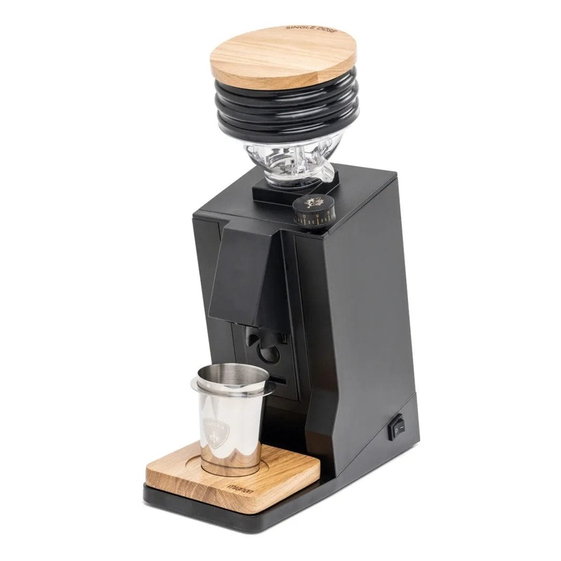 Eureka Oro Mignon Single Dose Grinder | Inclined To Zero Retention Grinder v1.1 (Black)