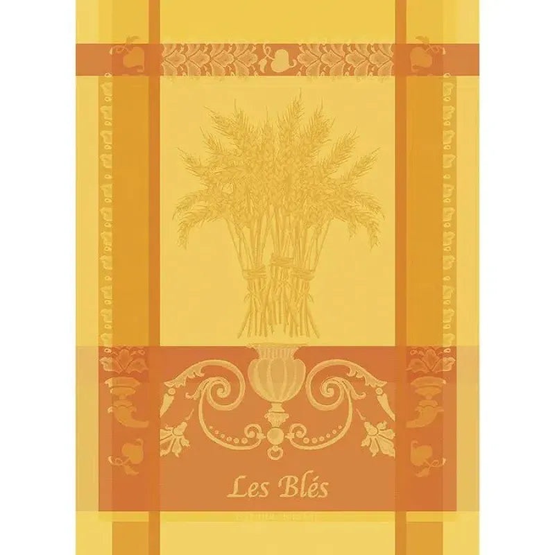 Garnier Thiebaut Les Bles Safran Jacquard Kitchen Towel