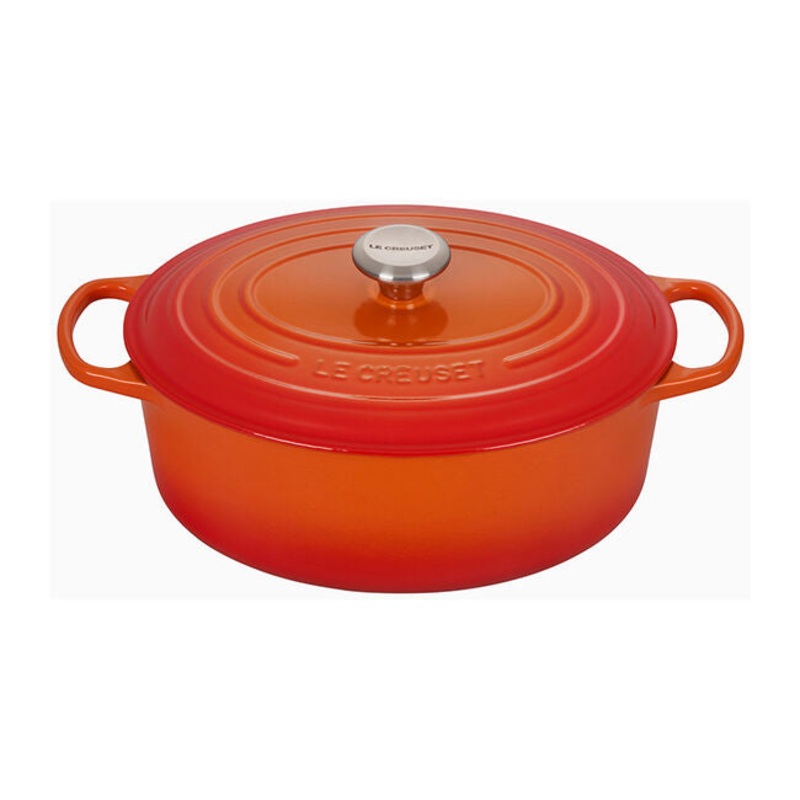 Le Creuset 6.75 Qt. Signature Oval Oven – Flame