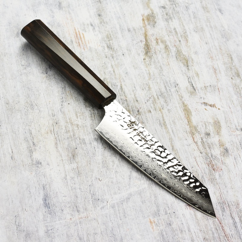 Takayuki Tsuchime Damascus 6.3″ Bunka with Ebony Handle