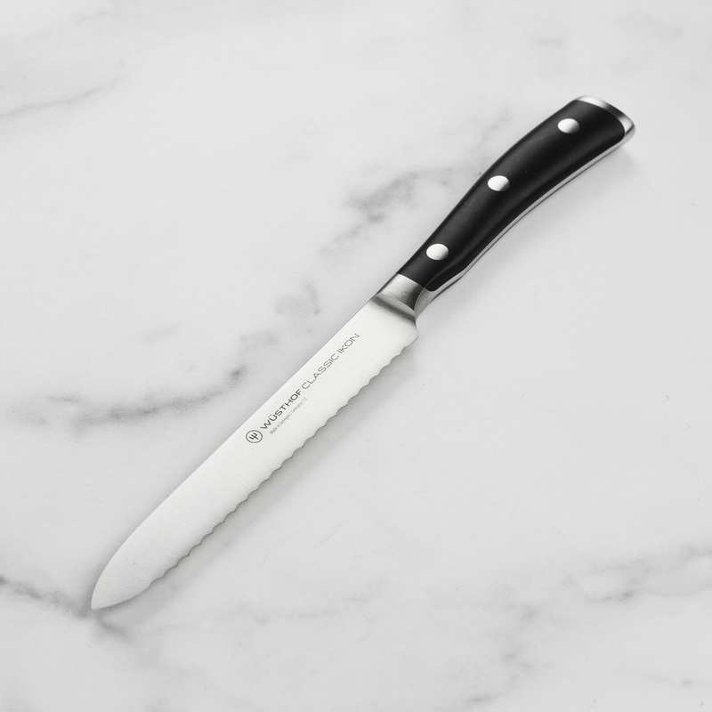 Wusthof Classic Ikon 5″ Serrated Utility Knife