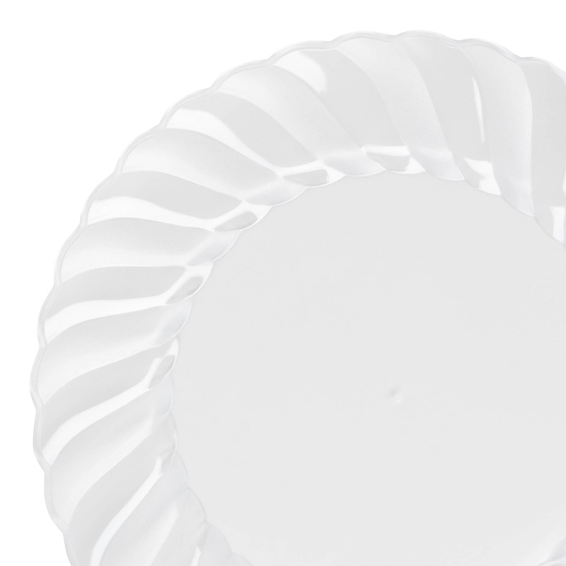 Clear Flair Plastic Appetizer/Salad Plates (7.5″)