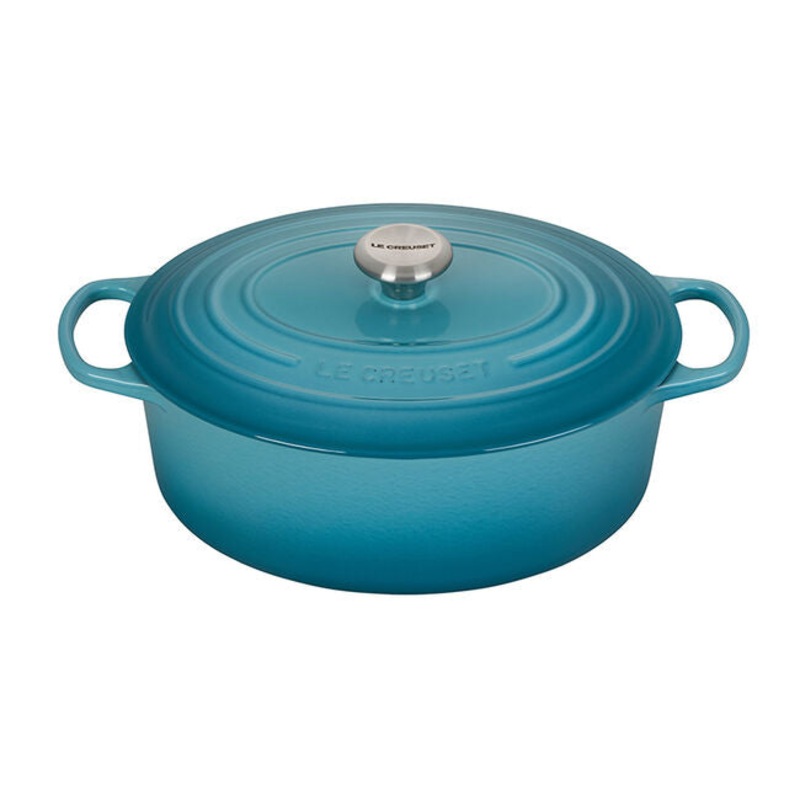 Le Creuset – 6.75 Qt. Signature Oval Oven – Caribbean