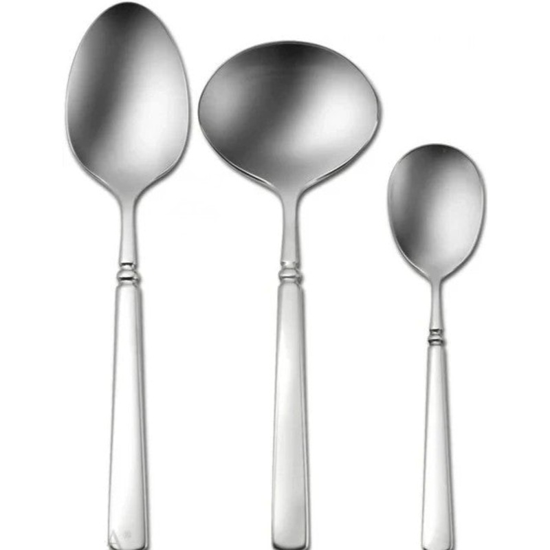 Oneida Satin Easton 3 Piece Hostess Set – Frosted Handle
