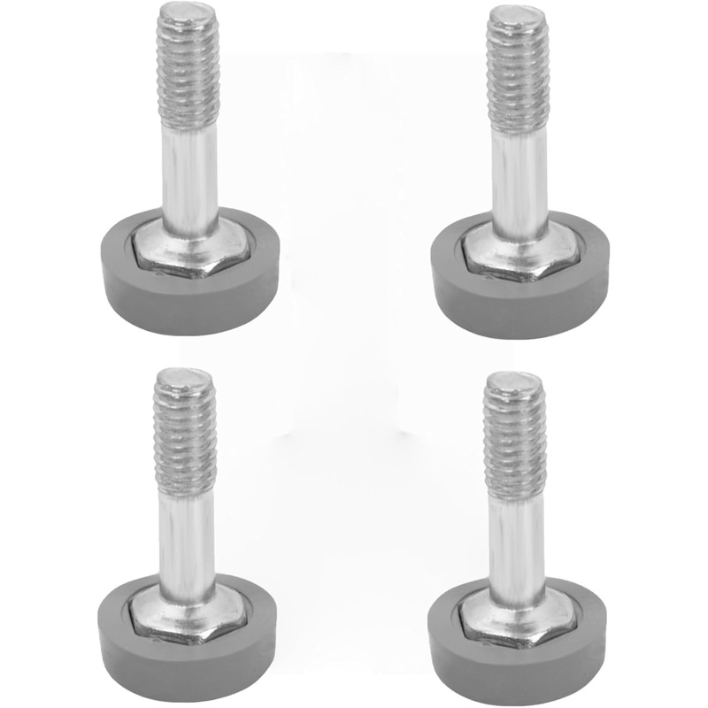 Set of 4 Decorative 1 Leveling Foot with Polyethylene Foot- Leveling Foot Plate for Wire Shelf System