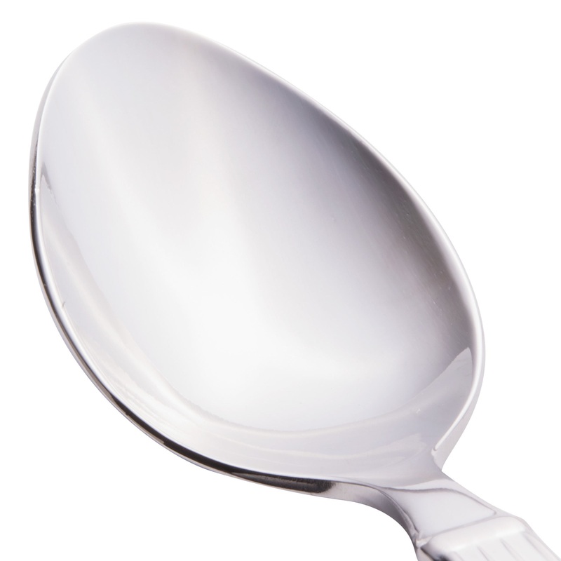 World Tableware 972 001 Gibraltar 6 3/8″ 18/0 Stainless Steel Heavy Weight Teaspoon – 12/Pack