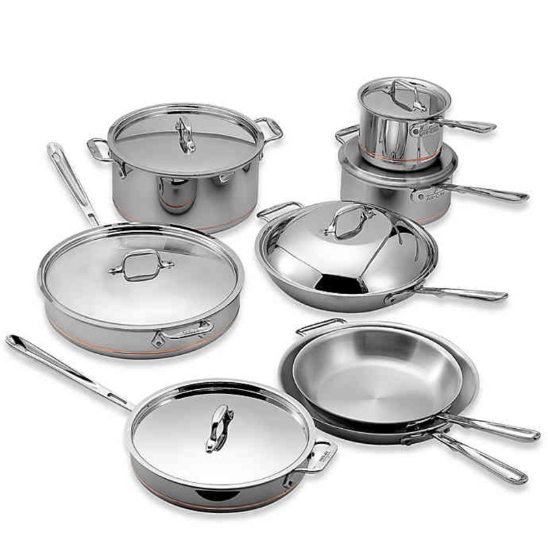 All Clad Copper Core – 14 Piece Set