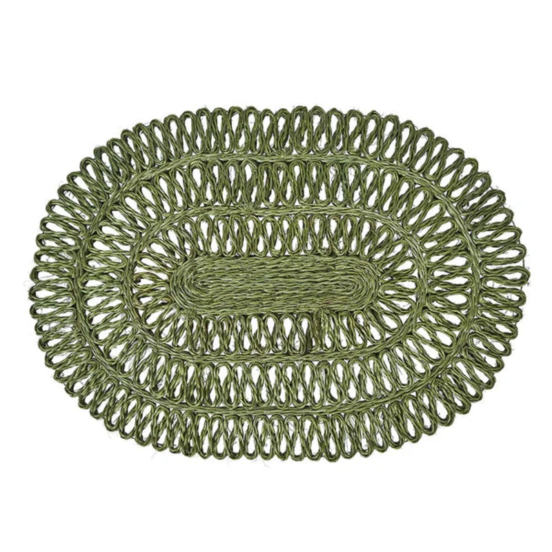 Juliska Straw Loop Oval Placemat Seagrass