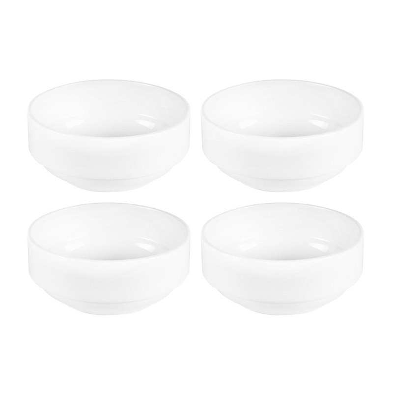 Porcelain Delta-Coupe dia.4.75″ h:2″ 13 oz. Round White Porcelain Ramekin (Set of 4)
