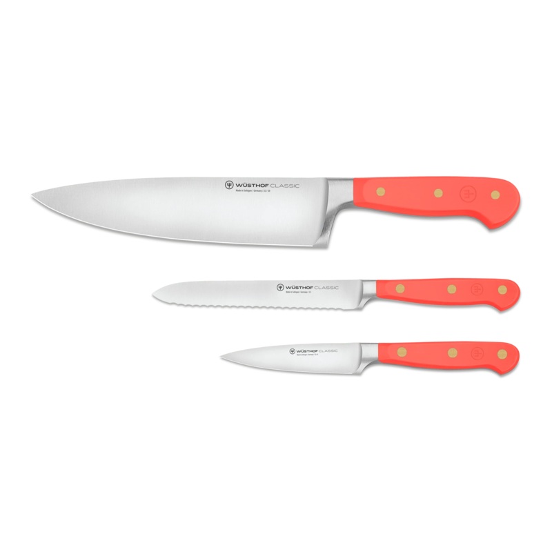 Wusthof Classic Coral Peach – 3 Pc. Utility Knife Set