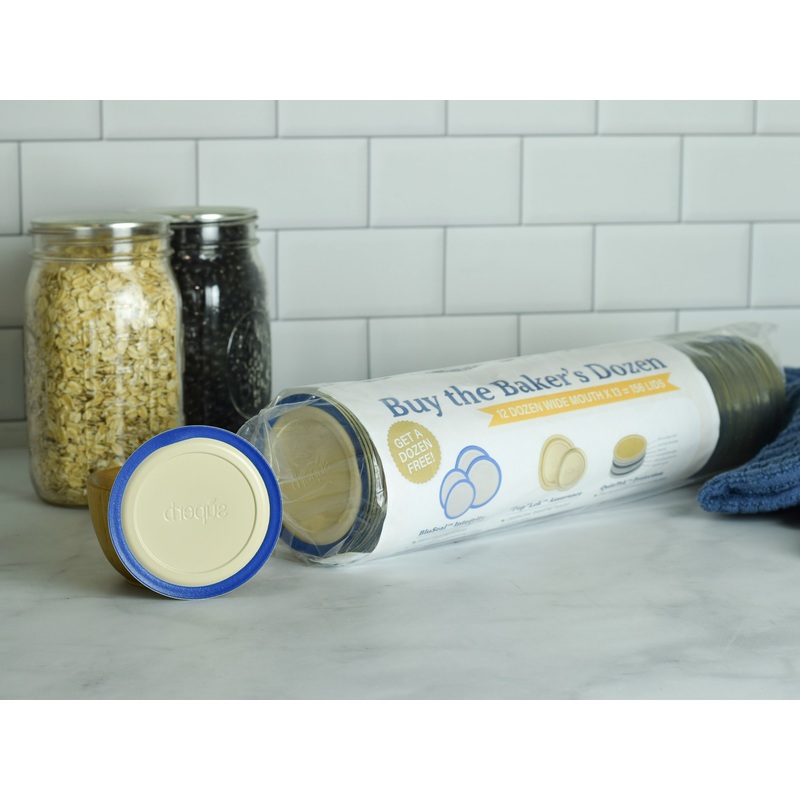 Baker’s Dozen (156 Lids) Wide Mouth Canning Lid Bulk Package by Superb