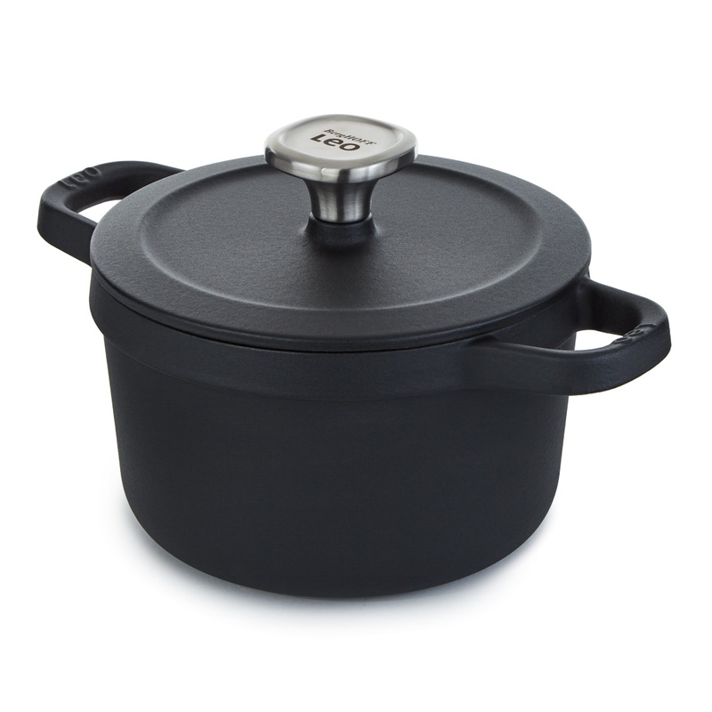 BergHOFF Leo Graphite 3.2qt. Enameled Cast Iron Stockpot, 8″