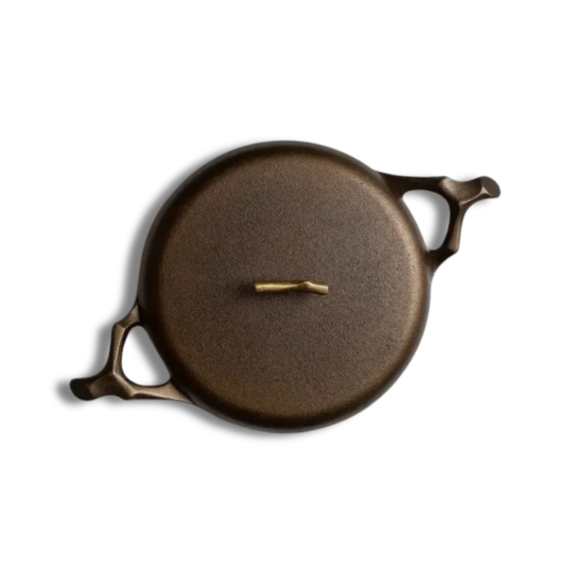 Cast Iron Braising Pan with Lid – 12″