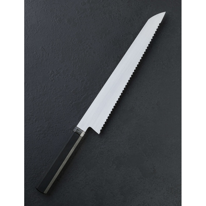 Ebony Damascus Bread Knife 280mm