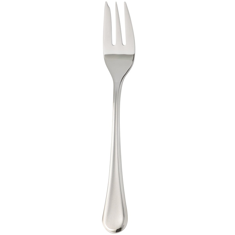 Arcoroc FL621 Amber 6 5/8″ 18/0 Stainless Steel Heavy Weight Cocktail / Oyster Fork by Arc Cardinal – 12/Pack