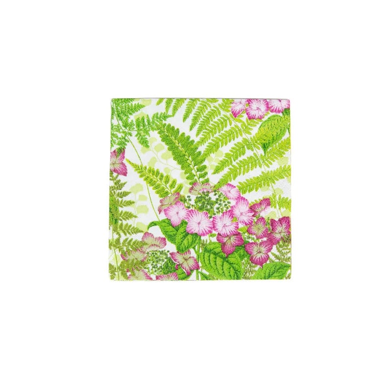 Caspari Fern Garden Cocktail Napkins – 20 Per Package