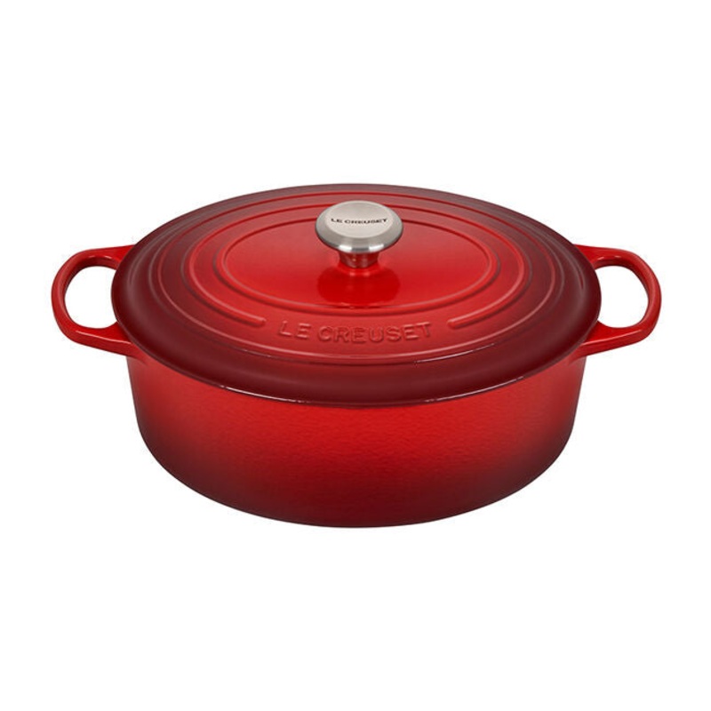 Le Creuset – 6.75 Qt. Signature Oval Oven – Cerise