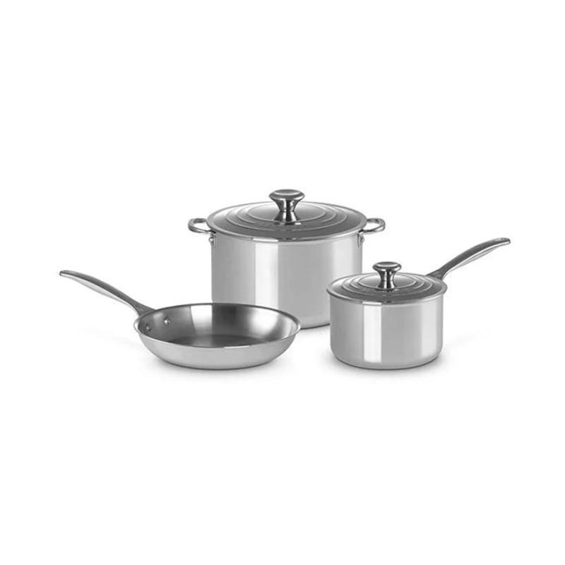 Le Creuset – Signature Stainless Steel 5-Piece Cookware Set