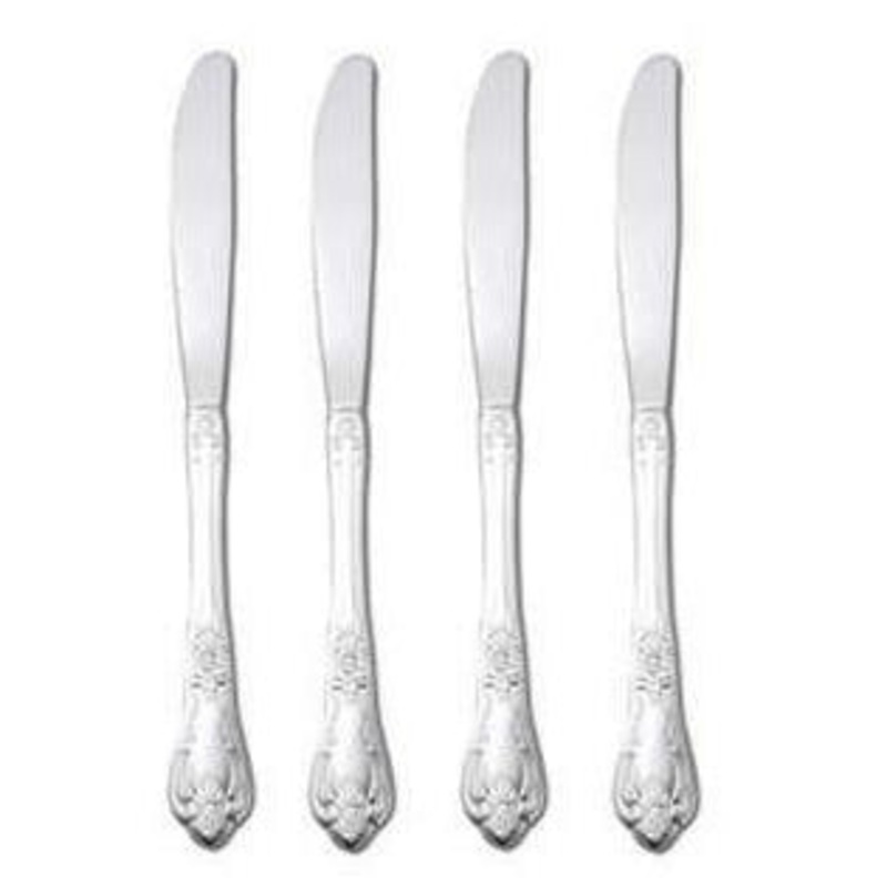 Oneida Vanessa Set of 4 Dinner Knives 18/8 Stainless 9″
