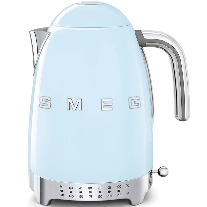 Smeg 50’s Retro Style Variable Temperature KLF04 Pastel Blue Kettle