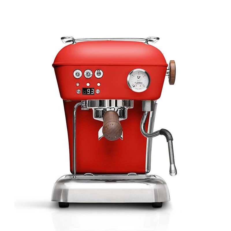 Ascaso Dream PID Espresso Machine – Love Red and Walnut – Open Box