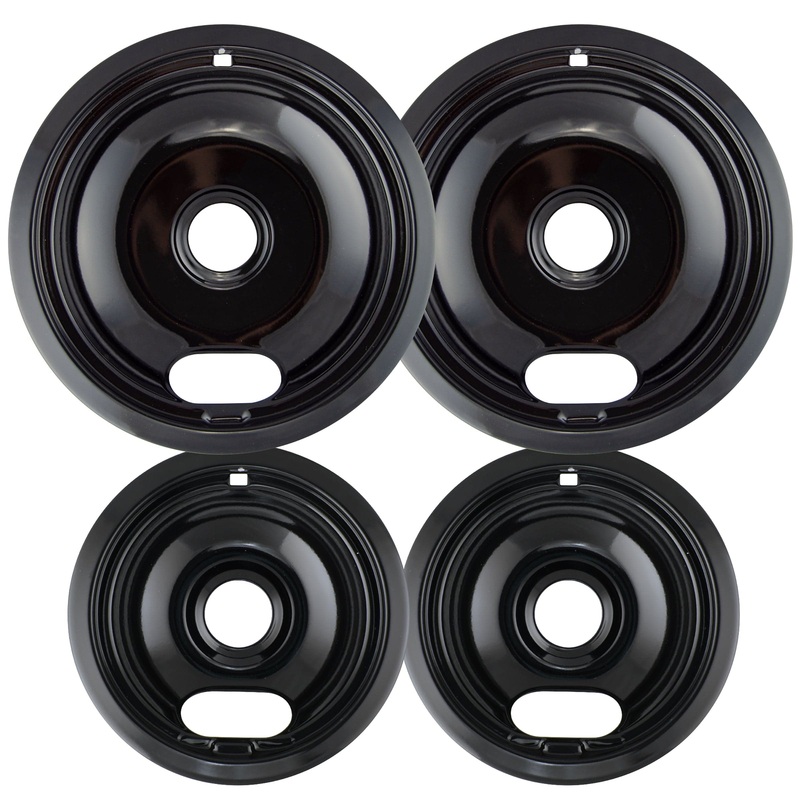 Black Porcelain Drip Bowl Set – Style A by Range Kleen