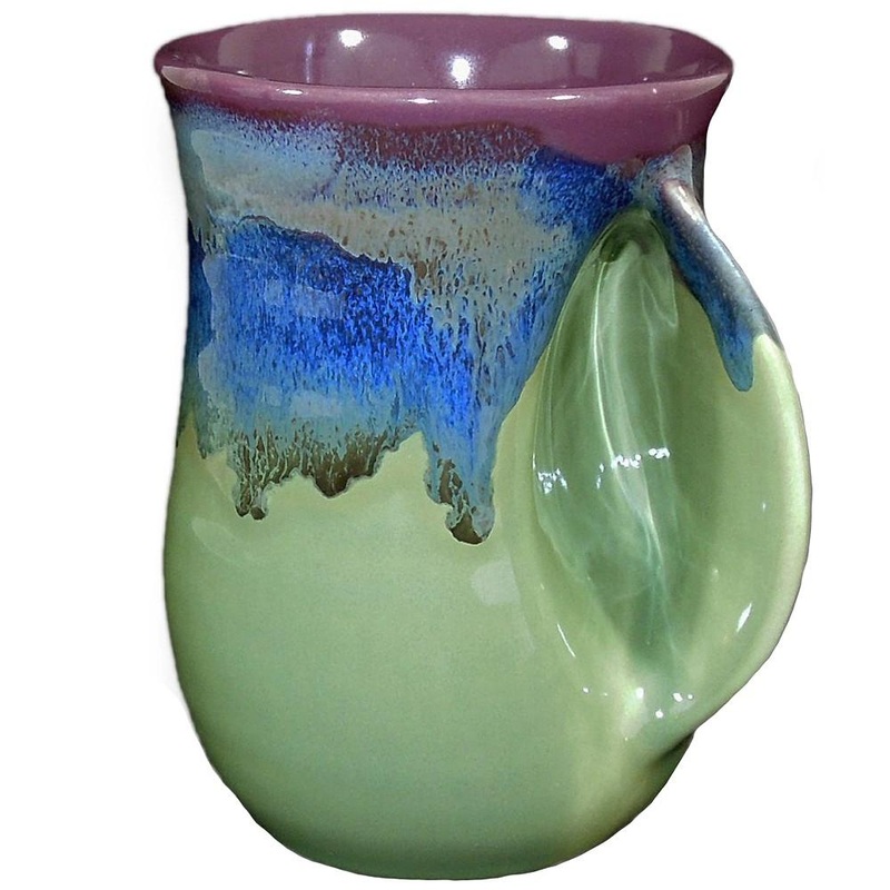 Clay In Motion 14 oz Mossy Creek Right Handwarmer Mug