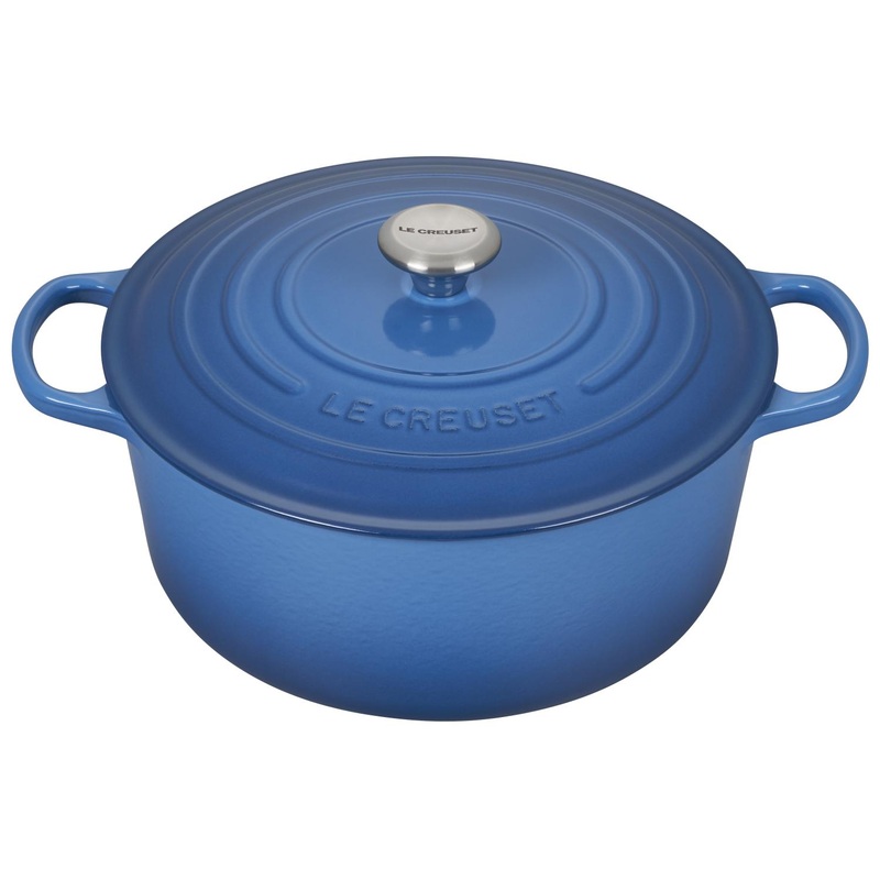 Le Creuset 9 Quart Round Dutch Oven Marseille Blue