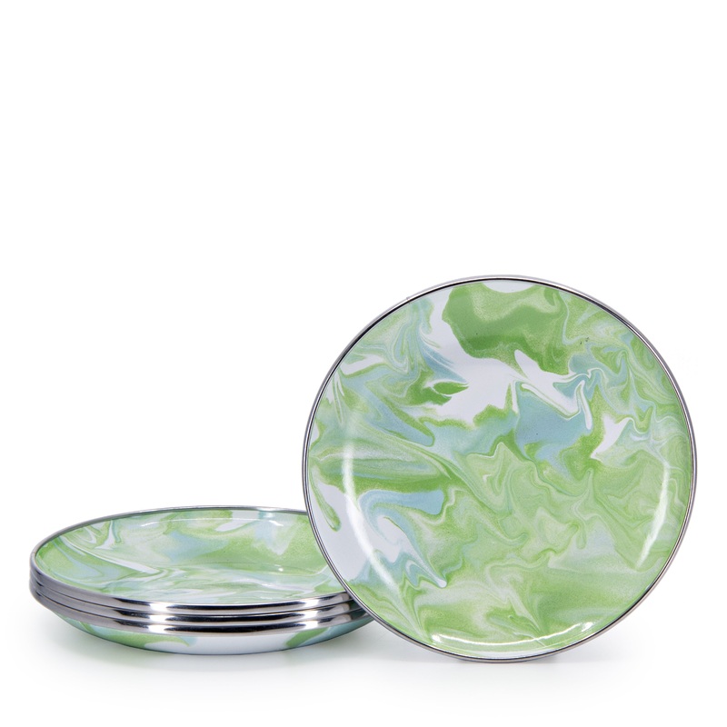 Modern Monet Appetizer Plates – Set of 4