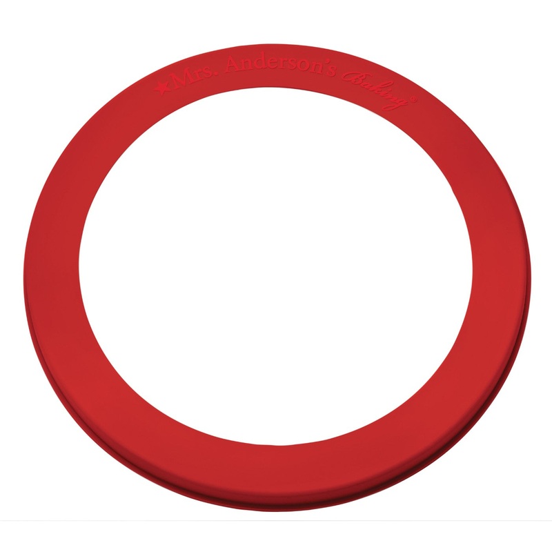 Mrs. Anderson’s Baking Silicone 10 Inch Pie Crust Shield, Red