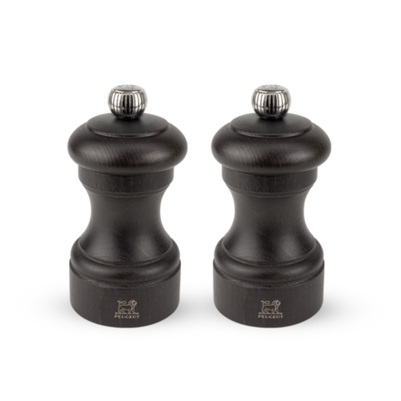 Peugeot Bistro Pepper and Salt Mill Set Chocolate, 4-Inches