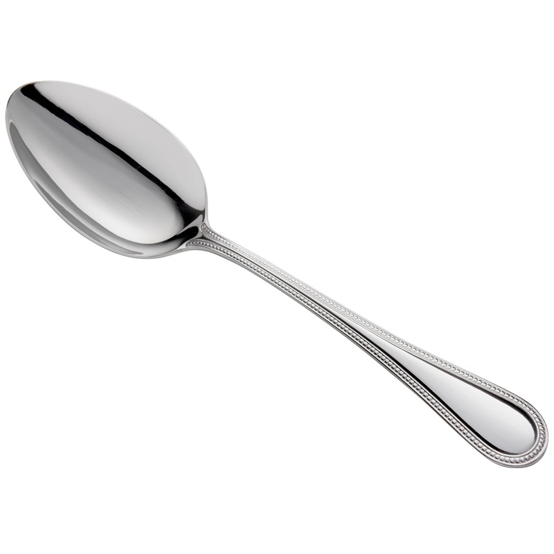 Reed & Barton RB200-994 Lyndon 10 1/2″ 18/10 Stainless Steel Extra Heavy Weight Salad Serving Spoon – 12/Pack